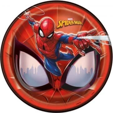 Lunch Paper Plates- Spiderman- 8pk/8.625&quot;