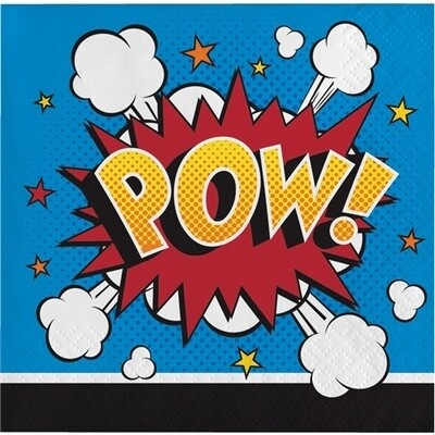 Napkins - BV - Super Hero Slogans - 16pkg - 2ply