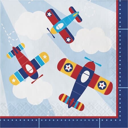 Lunch Napkins- Lil&#39; Flyer Airplane- 16pk/2ply