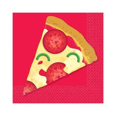 Beverage Napkins- Pizza Party- 16pk/2ply