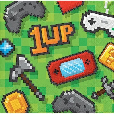 Beverage Napkins- Gaming Party- 16pk-2ply