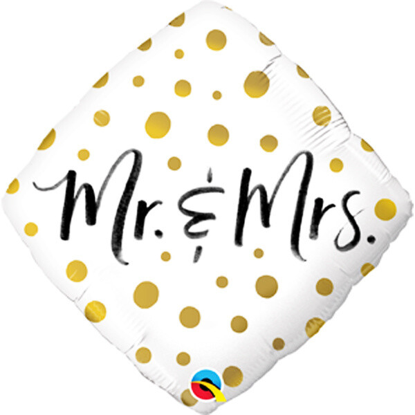 Foil Balloon- Mr. &amp; Mrs.- 18&quot;