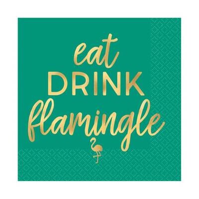 Beverage Napkins- Eat Drink Flamimgle