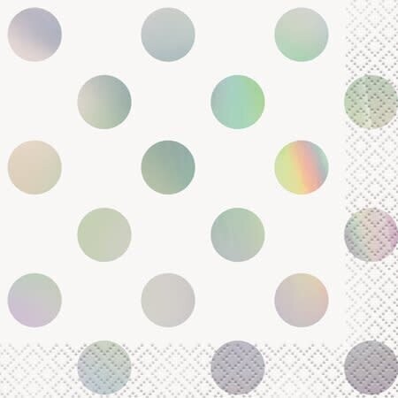 Beverage Napkins- Iridescent Dots