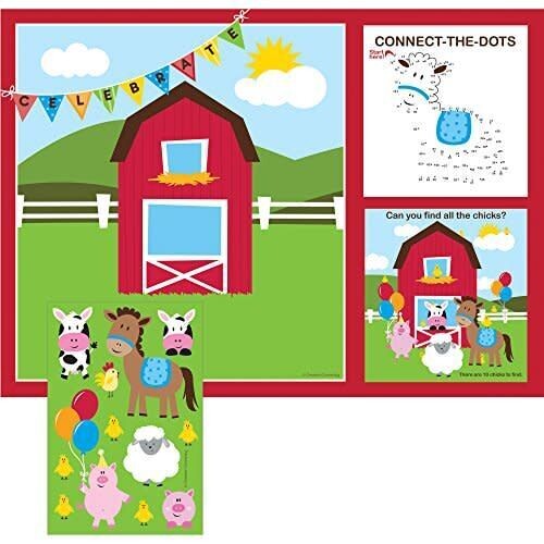 Placemats with Stickers Farm House Fun