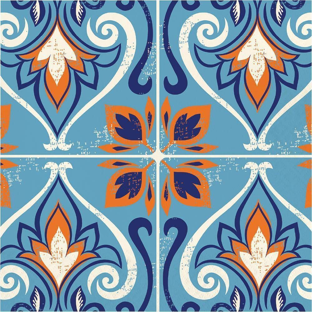 Luncheon Napkins- Moroccan Tile- 16pk-3ply