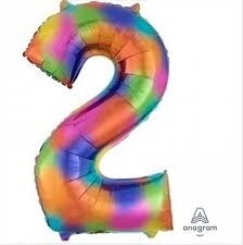 Foil Balloon- Rainbow Splash- #2