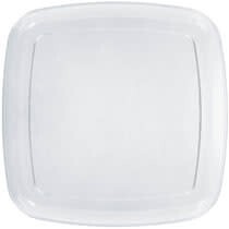 Square Platter 14&quot; Clear
