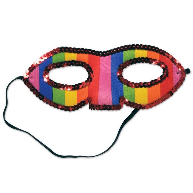 Half Mask - Sequined Rainbow
