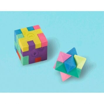 Favors - Puzzle Cube Erasers ( 12PK)