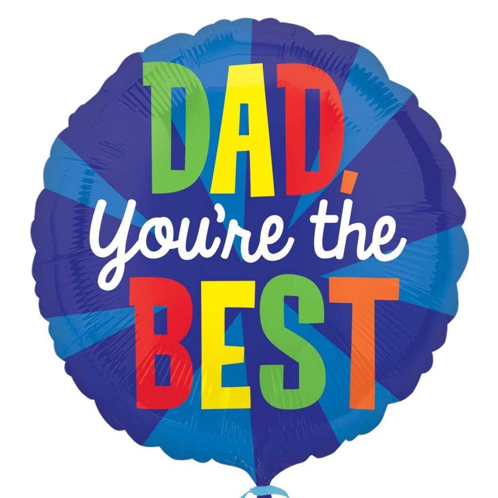 Foil Balloon- Dad you&#39;re the Best- 18&quot;