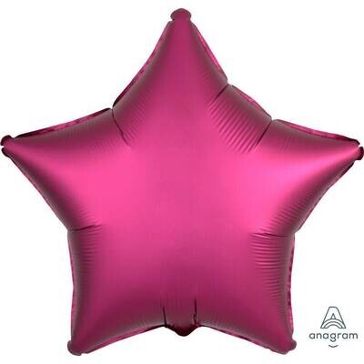 Foil Balloon - Pomegranate Satin Luxe Star 18&quot;