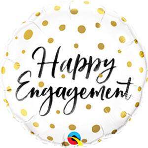 Foil Balloon- Happy Engagement- 18&quot;