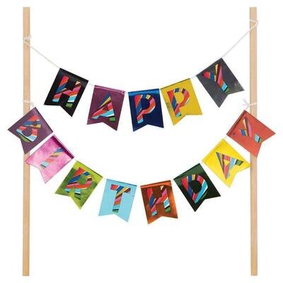 Cake Topper-Bunting Topper-Birthday Cake