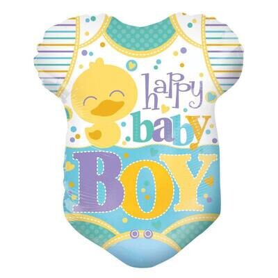 Foil Balloon -Happy Baby Boy Duck Outfit 18&quot;