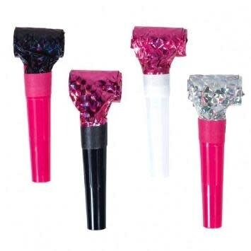 Prismatic  Blowouts - Pink, Black, and Silver - 8 pk