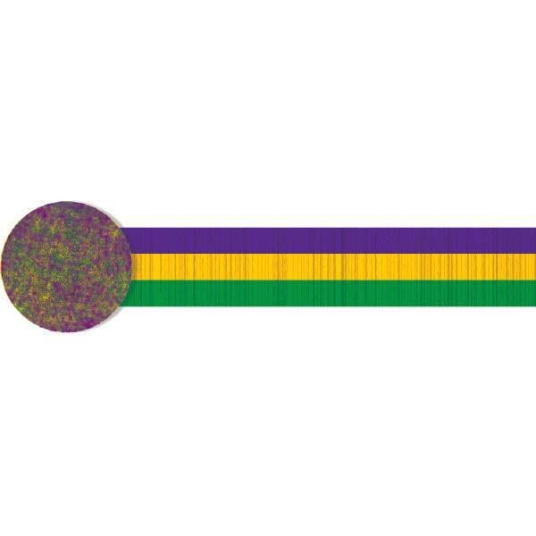 Paper Crepe Streamer - Mardi Gras