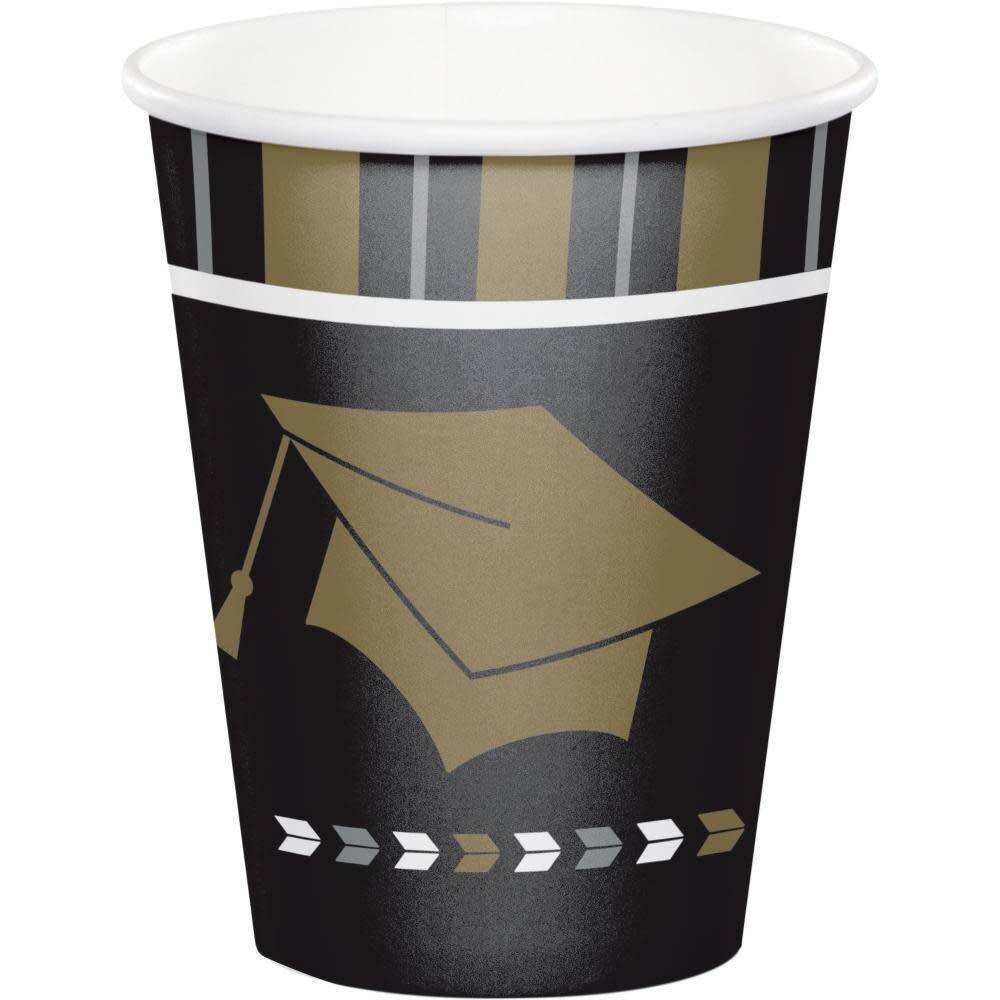 Cups Glitzy Grad Paper 9 OZ.
