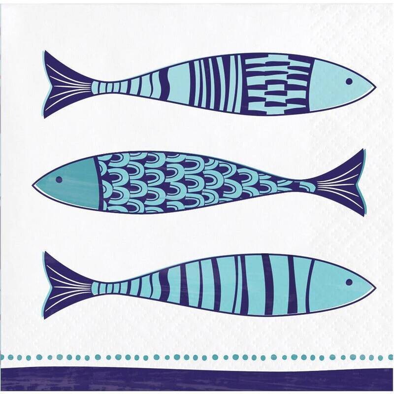 Beverage Napkins- Mediterranean Tres- 24pk-3ply