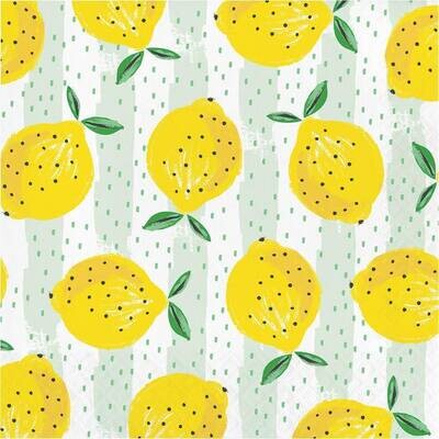 Luncheon Napkins- Summer Fruit/ Lemons- 24pk-3ply