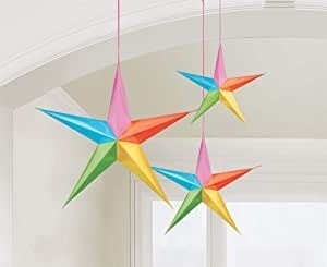 Hanging Decorations-Multi-colored Stars