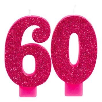 Candle - Pink and Gold Milestone 60