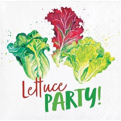 Beverage Napkins- Lettuce Party!- 24pk-3ply