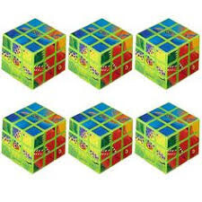Party Favors- Puzzle Cubes- Dino- 6pk
