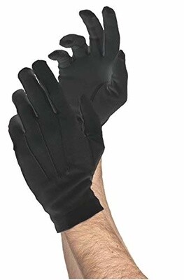 Costume Accessory- Short Black Gloves