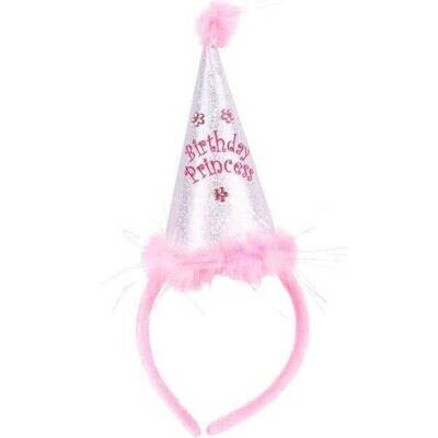 Cone Hat Headband - Birthday Princess