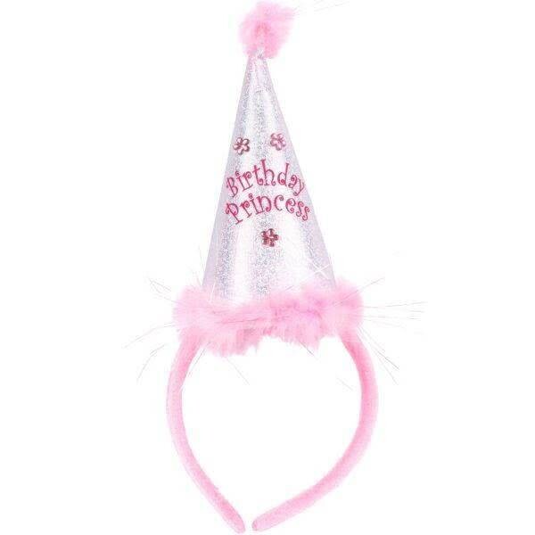 Cone Hat Headband - Birthday Princess