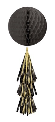 Hanging Decoration-Black Honeycomb Ball
