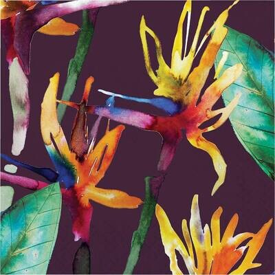 Luncheon Napkins- Bold Tropics Foliage- 16pk-3ply