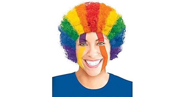 Curly Rainbow Wig