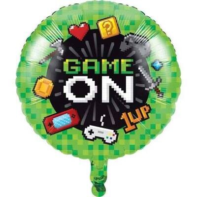 Foil Balloon- Game On- 18&quot;