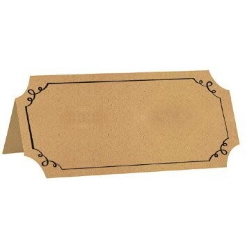 Kraft Paper Tent Card