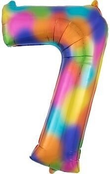 Foil Balloon- Rainbow Splash- #7