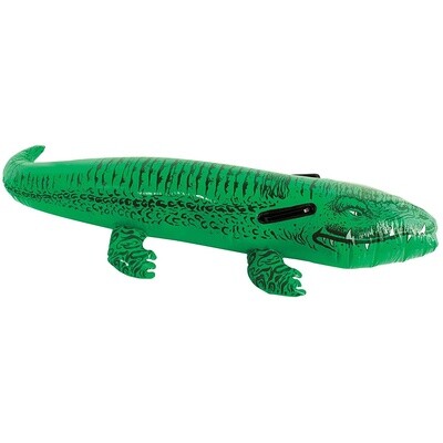 Inflatable Crocodile Float- All Blown Up- 50&quot; Long!