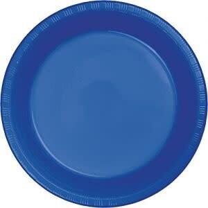 Plastic Plates - Cobalt 20PK - 7&quot;