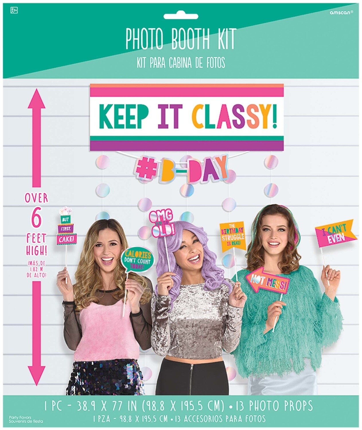 Photo Booth Kit- Young &amp; Fabulous- 13pcs