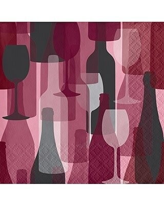 Beverage Napkins- Wine Party- 24pk-3ply