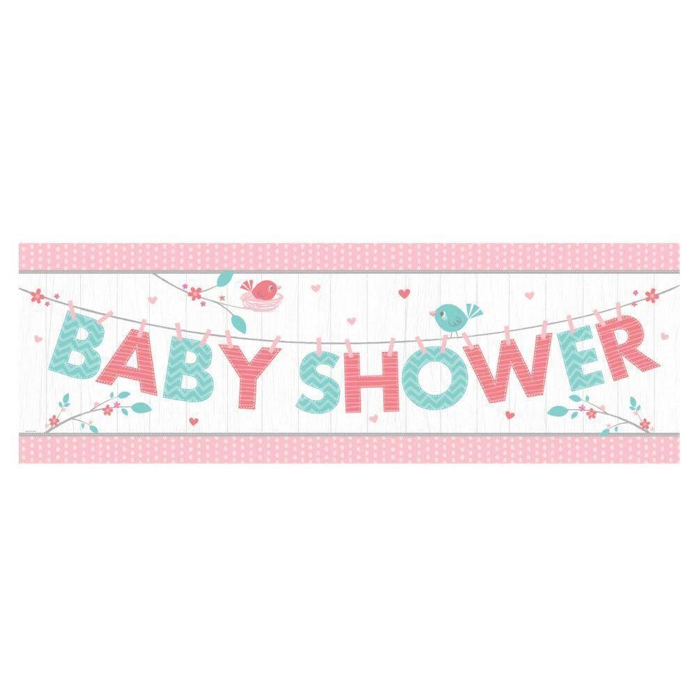 Banner Plastic - Hello Baby Girl