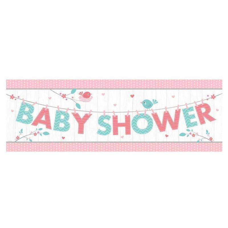Banner Plastic - Hello Baby Girl