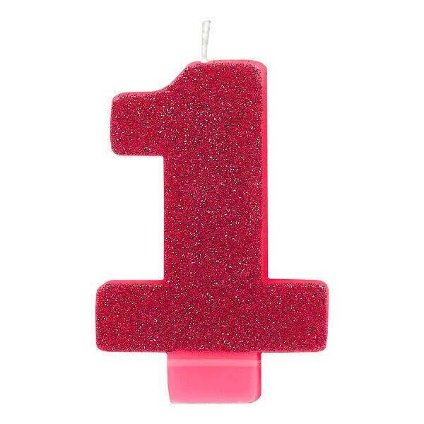Candle-Glitter-Pink- #1