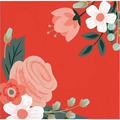 Beverage Napkins- Modern Floral Bold- 24pk-3ply