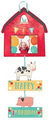 Personalized Photo Sign-Barnyard Birthday