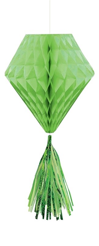 Hanging Decoration-Mini Honeycombs- Lime Green