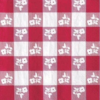 Lunch Napkins- Red Gingham- 18pk/2ply- Discontinued
