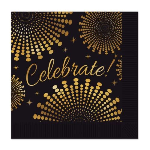 Beverage Napkins- Celebrate!- 16pk/2pk