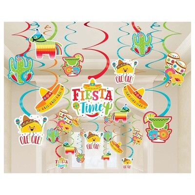 Swirl Decorations - Fiesta Time - 30 pcs